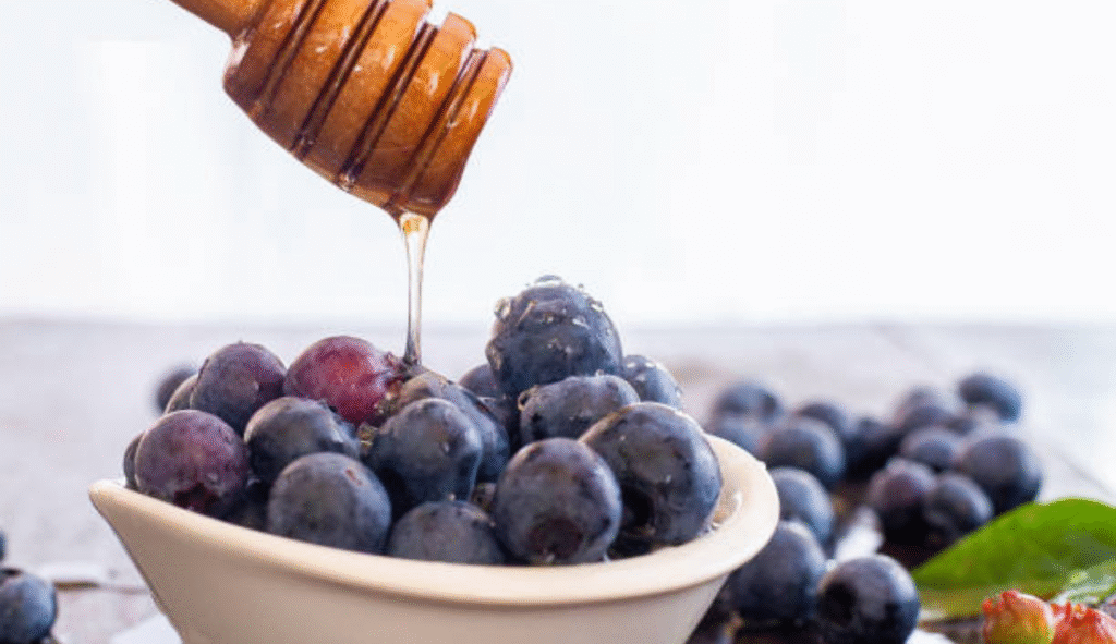 Prepare the Blueberry Syrup