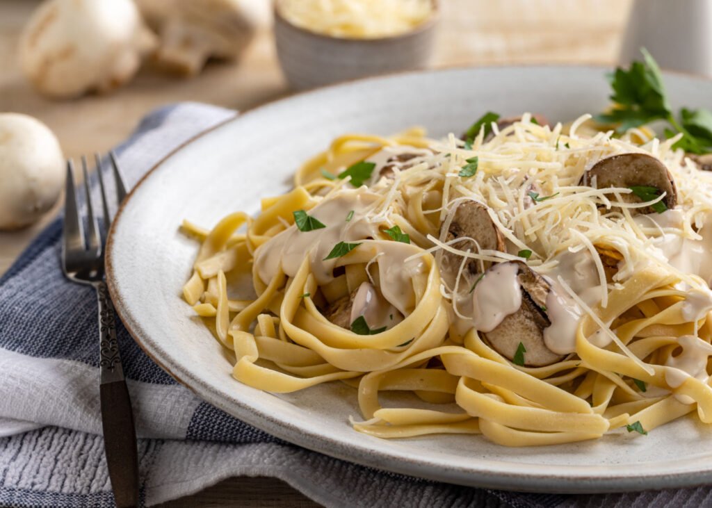 mushroom alfredo